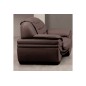 Fauteuil 1 place en cuir italien BENSON, chocolat. Fauteuil 1 place en cuir italien BENSON, chocolat.