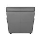 Fauteuil 1 place en 100% tout cuir italien vachette OSATIS, couleur gris foncé Fauteuil 1 place en 100% tout cuir italien vachette OSATIS, couleur gris foncé