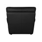 Fauteuil 1 place en 100% tout cuir italien vachette OSATIS, couleur noir
