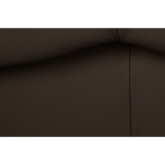 Canapé 3 places convertible en 100% tout cuir italien vachette OSIRIS, couleur chocolat