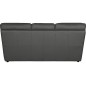 Canapé 3 places convertible en 100% tout cuir italien vachette OSIRIS, couleur gris foncé Canapé 3 places convertible en 100% tout cuir italien vachette OSIRIS, couleur gris foncé