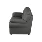 Canapé 3 places convertible en 100% tout cuir italien vachette OSIRIS, couleur gris foncé Canapé 3 places convertible en 100% tout cuir italien vachette OSIRIS, couleur gris foncé