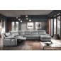 - Canapé d'angle relax et convertible en cuir épais de luxe italien avec relax électrique, 8 places BOSINI, gris, angle gauche - Canapé d'angle relax et convertible en cuir épais de luxe italien avec relax électrique, 8 places BOSINI, gris, angle gauche