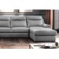 - Canapé d'angle relax et convertible en cuir épais de luxe italien avec relax électrique, 8 places BOSINI, gris, angle gauche - Canapé d'angle relax et convertible en cuir épais de luxe italien avec relax électrique, 8 places BOSINI, gris, angle gauche