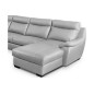 - Canapé d'angle relax et convertible en cuir épais de luxe italien avec relax électrique, 8 places BOSINI, gris, angle gauche - Canapé d'angle relax et convertible en cuir épais de luxe italien avec relax électrique, 8 places BOSINI, gris, angle gauche