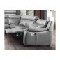 Canapé d'angle relax et convertible en cuir épais de luxe italien avec relax électrique, 8 places BOSINI, gris, angle droit Canapé d'angle relax et convertible en cuir épais de luxe italien avec relax électrique, 8 places BOSINI, gris, angle droit
