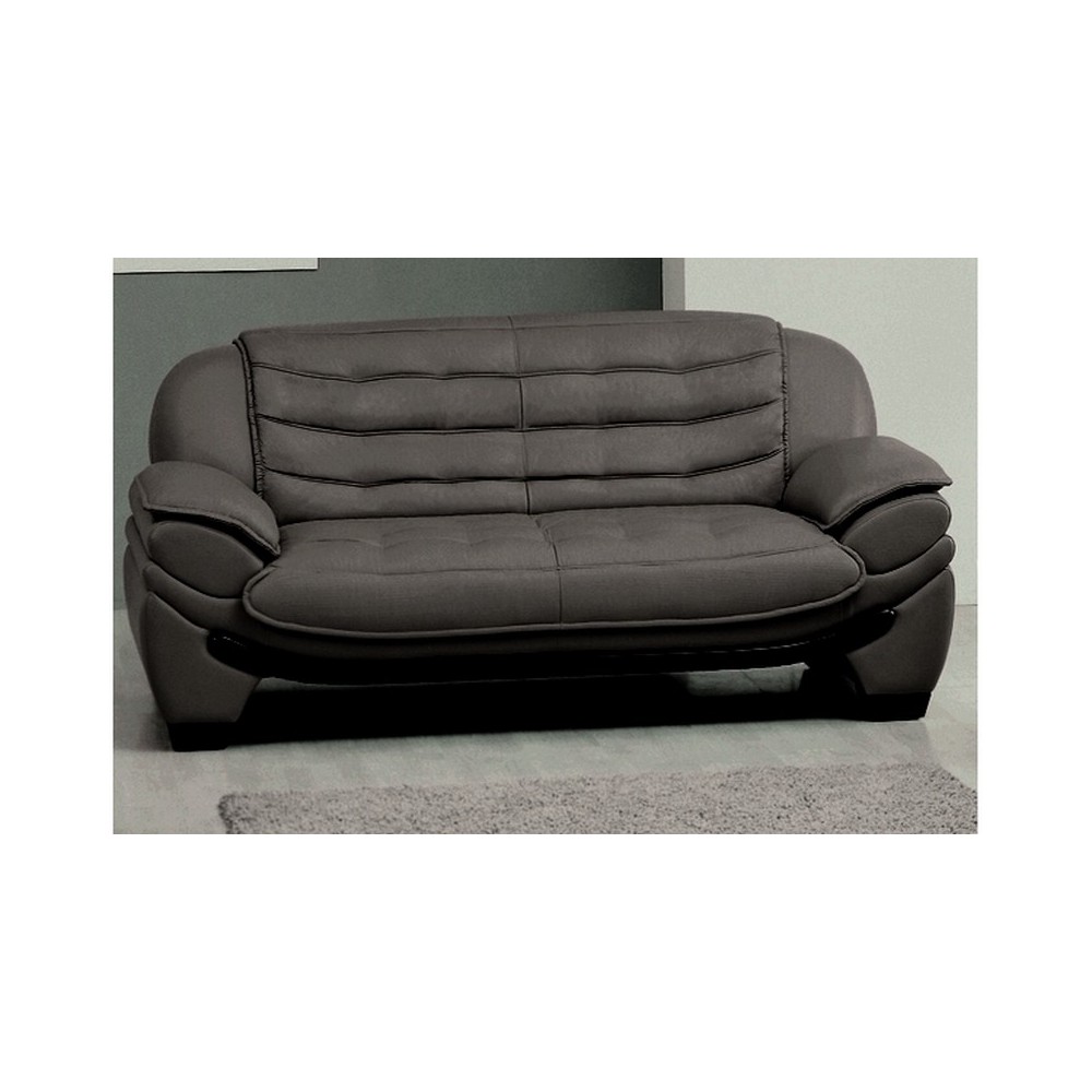 Canapé cuir 3 places BELLO en cuir Prestige luxe haut de gamme italien vachette Vénésetti, Noir Canapé cuir 3 places BELLO en cuir Prestige luxe haut de gamme italien vachette Vénésetti, Noir
