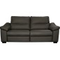 Ensemble de 2 canapés 3 places en 100% tout cuir épais italien vachette HAMBOURG, couleur anthracite Ensemble de 2 canapés 3 places en 100% tout cuir épais italien vachette HAMBOURG, couleur anthracite