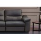 Ensemble de 2 canapés 3 places en 100% tout cuir épais italien vachette HAMBOURG, couleur anthracite Ensemble de 2 canapés 3 places en 100% tout cuir épais italien vachette HAMBOURG, couleur anthracite