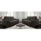 Ensemble de 2 canapés 3 places en 100% tout cuir épais italien vachette HAMBOURG, couleur anthracite Ensemble de 2 canapés 3 places en 100% tout cuir épais italien vachette HAMBOURG, couleur anthracite
