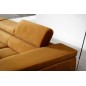 - Canapé d'angle convertible en tissu velours luxe 5 places, RICHARD, couleur moutarde, angle gauche - Canapé d'angle convertible en tissu velours luxe 5 places, RICHARD, couleur moutarde, angle gauche