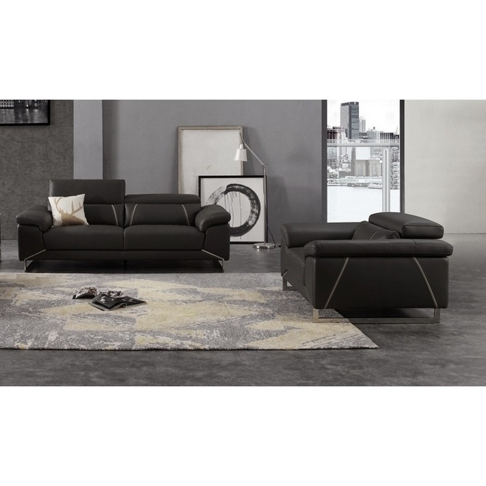 1er paiement acompte de la commande: Ensemble canapé 3 places et fauteuil en cuir prestige italien buffle granti, couleur noir e 1er paiement acompte de la commande: Ensemble canapé 3 places et fauteuil en cuir prestige italien buffle granti, couleur noir e