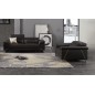 1er paiement acompte de la commande: Ensemble canapé 3 places et fauteuil en cuir prestige italien buffle granti, couleur noir e 1er paiement acompte de la commande: Ensemble canapé 3 places et fauteuil en cuir prestige italien buffle granti, couleur noir e