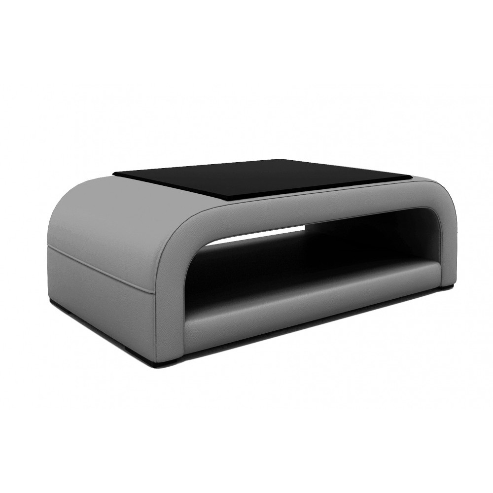 Table basse design JERSEY, gris clair, 130×70×41 cm Table basse design JERSEY, gris clair, 130×70×41 cm