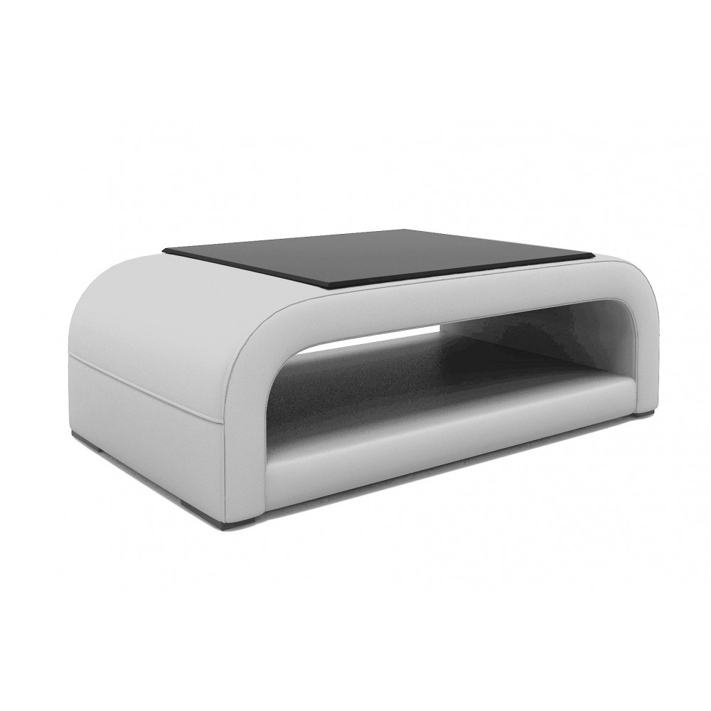 Table basse design JERSEY, blanche, 130×70×41 cm Table basse design JERSEY, blanche, 130×70×41 cm