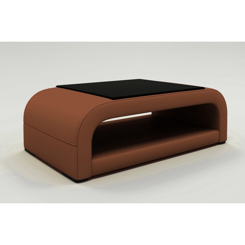 Table basse design JERSEY, marron, 130×70×41 cm Table basse design JERSEY, marron, 130×70×41 cm