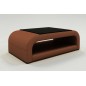 Table basse design JERSEY, marron, 130×70×41 cm Table basse design JERSEY, marron, 130×70×41 cm