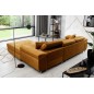 Canapé d'angle convertible ARMEL en tissu velours luxe 5 places, couleur cuivre, avec coffre, angle droit (vu de face) Canapé d'angle convertible ARMEL en tissu velours luxe 5 places, couleur cuivre, avec coffre, angle droit (vu de face)