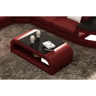 Table basse design JERSEY, bordeaux