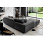 Canapé d'angle convertible ARMEL en tissu velours luxe 5 places, couleur gris anthracite, avec coffre, angle gauche (vu de face) Canapé d'angle convertible ARMEL en tissu velours luxe 5 places, couleur gris anthracite, avec coffre, angle gauche (vu de face)