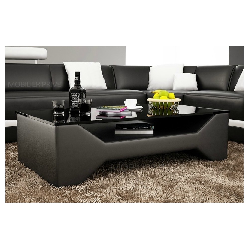Table basse design COSY, noire, 120×70×42 cm Table basse design COSY, noire, 120×70×42 cm