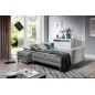 Canapé d'angle convertible ASSIA - en tissu de qualité 5 places, gris, angle gauche (vu de face) Canapé d'angle convertible ASSIA - en tissu de qualité 5 places, gris, angle gauche (vu de face)