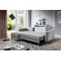 Canapé d'angle convertible ASSIA - en tissu de qualité 5 places, gris, angle gauche (vu de face) Canapé d'angle convertible ASSIA - en tissu de qualité 5 places, gris, angle gauche (vu de face)