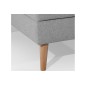 Canapé d'angle convertible ASSIA - en tissu de qualité 5 places, gris, angle gauche (vu de face) Canapé d'angle convertible ASSIA - en tissu de qualité 5 places, gris, angle gauche (vu de face)