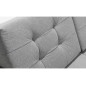 Canapé d'angle convertible ASSIA en tissu de qualité 5 places, gris, angle droit (vu de face) Canapé d'angle convertible ASSIA en tissu de qualité 5 places, gris, angle droit (vu de face)