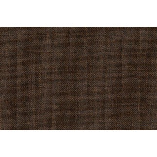 Canapé d'angle convertible ASSIA - en tissu de qualité 5 places, marron foncé, angle gauche (vu de face)