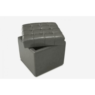 Chevet de qualité supérieure CAPITON, gris foncé