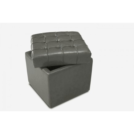 Chevet de qualité supérieure CAPITON, gris foncé