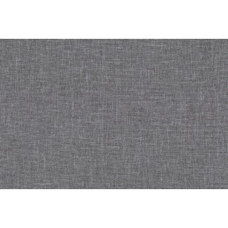 Canapé panoramique convertible - ASMA - en tissu de qualité 7 places, gris, méridienne à gauche et angle à droite (vu de face)