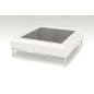 Table basse en simili cuir italien PALOMA, blanc Table basse en simili cuir italien PALOMA, blanc