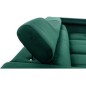 - Canapé d'angle convertible - ERWAN - en velours luxe 5 places, vert, angle gauche (vu de face) - Canapé d'angle convertible - ERWAN - en velours luxe 5 places, vert, angle gauche (vu de face)