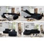 - Canapé d'angle convertible - ERNEST - en tissu luxe 5 places, gris, angle gauche (vu de face) - Canapé d'angle convertible - ERNEST - en tissu luxe 5 places, gris, angle gauche (vu de face)