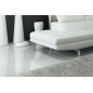 - Canapé d'angle en cuir italien 6 places BIRKIN, gris clair, angle gauche - Canapé d'angle en cuir italien 6 places BIRKIN, gris clair, angle gauche