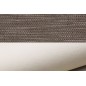 Canapé d'angle convertible - ERMAN - en tissu et simili 5 places, marron et écru, angle droit (vu de face) Canapé d'angle convertible - ERMAN - en tissu et simili 5 places, marron et écru, angle droit (vu de face)