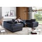 Canapé panoramique convertible - ESTEVE - en tissu prestige luxe gris, 7 places, partie sans accoudoir à gauche (vu de face) Canapé panoramique convertible - ESTEVE - en tissu prestige luxe gris, 7 places, partie sans accoudoir à gauche (vu de face)