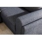 Canapé panoramique convertible - ESTEVE - en tissu prestige luxe gris, 7 places, partie sans accoudoir à gauche (vu de face) Canapé panoramique convertible - ESTEVE - en tissu prestige luxe gris, 7 places, partie sans accoudoir à gauche (vu de face)