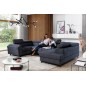 Canapé panoramique convertible, ESTEVE, en tissu prestige luxe gris, 7 places, partie sans accoudoir à droite (vu de face) Canapé panoramique convertible, ESTEVE, en tissu prestige luxe gris, 7 places, partie sans accoudoir à droite (vu de face)