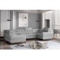 Canapé panoramique convertible - ESTEBAN - en tissu prestige luxe gris - 7 places, partie sans accoudoir à gauche (vu de face) Canapé panoramique convertible - ESTEBAN - en tissu prestige luxe gris - 7 places, partie sans accoudoir à gauche (vu de face)