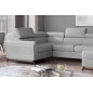 Canapé panoramique convertible - ESTEBAN - en tissu prestige luxe gris, 7 places, partie sans accoudoir à droite (vu de face) Canapé panoramique convertible - ESTEBAN - en tissu prestige luxe gris, 7 places, partie sans accoudoir à droite (vu de face)