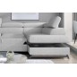 Canapé panoramique convertible - ESTEBAN - en tissu prestige luxe gris, 7 places, partie sans accoudoir à droite (vu de face) Canapé panoramique convertible - ESTEBAN - en tissu prestige luxe gris, 7 places, partie sans accoudoir à droite (vu de face)