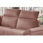 Canapé d'angle - convertible - FELIPE VELOURS - en tissu luxe rose pale, 5/6 places, angle gauche Canapé d'angle - convertible - FELIPE VELOURS - en tissu luxe rose pale, 5/6 places, angle gauche