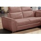 Canapé d'angle - convertible - FELIPE VELOURS - en tissu luxe rose pale, 5/6 places, angle gauche Canapé d'angle - convertible - FELIPE VELOURS - en tissu luxe rose pale, 5/6 places, angle gauche