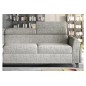 Canapé d'angle convertible - KARL - en tissu luxe - 5 places, gris, angle gauche (vu de face) Canapé d'angle convertible - KARL - en tissu luxe - 5 places, gris, angle gauche (vu de face)