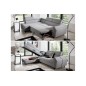 Canapé d'angle convertible - KARL - en tissu luxe 5 places, beige, angle gauche (vu de face) Canapé d'angle convertible - KARL - en tissu luxe 5 places, beige, angle gauche (vu de face)