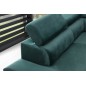 Canapé d'angle convertible - KARL VELOURS - en tissu prestige - 5 places, vert, angle gauche (vu de face) Canapé d'angle convertible - KARL VELOURS - en tissu prestige - 5 places, vert, angle gauche (vu de face)