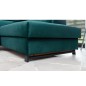 Canapé d'angle convertible - KARL VELOURS - en tissu prestige, 5 places, vert, angle droit (vu de face) Canapé d'angle convertible - KARL VELOURS - en tissu prestige, 5 places, vert, angle droit (vu de face)
